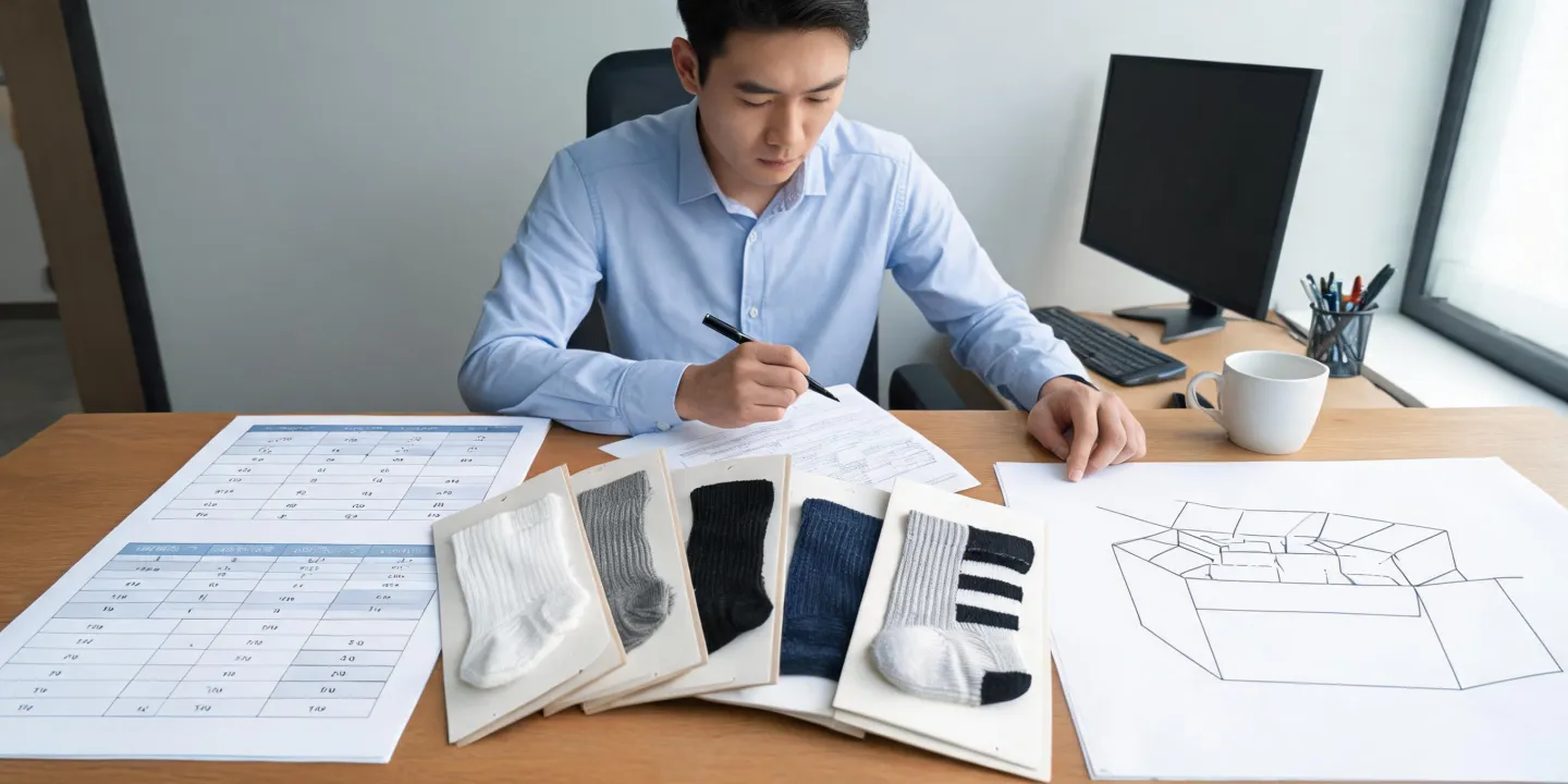 Buyer preparing sports sock application RFQ